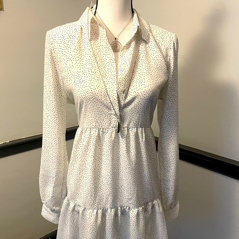 EXPRESS MED Flowey Ruffle Dress Perfect for An Expecting Mom